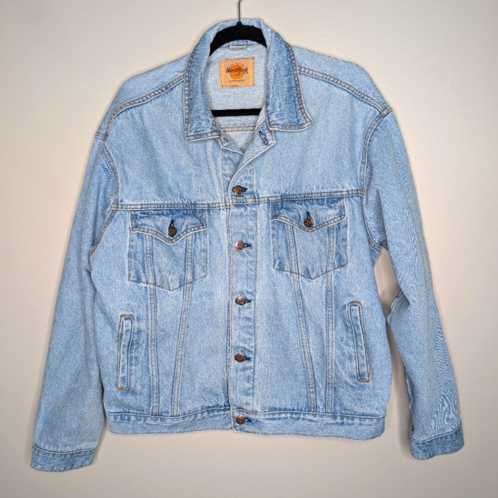 Hard Rock Cafe New York Vintage Denim Jacket sz L